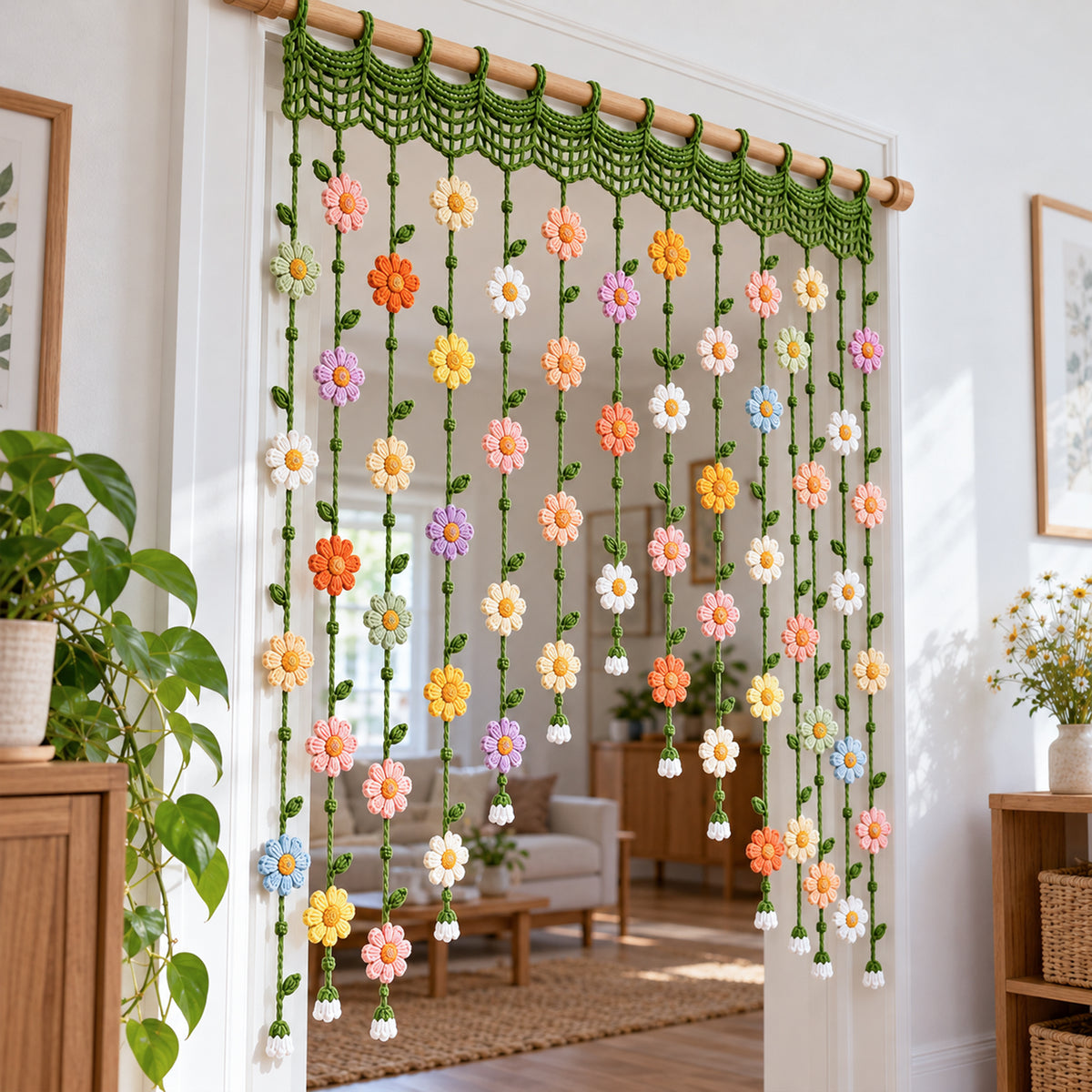 Flower Curtain Crochet Pattern