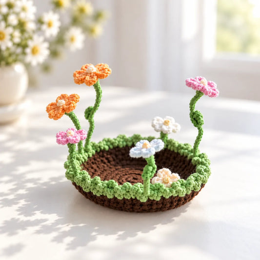 Blooming Flower Coaster Crochet Pattern