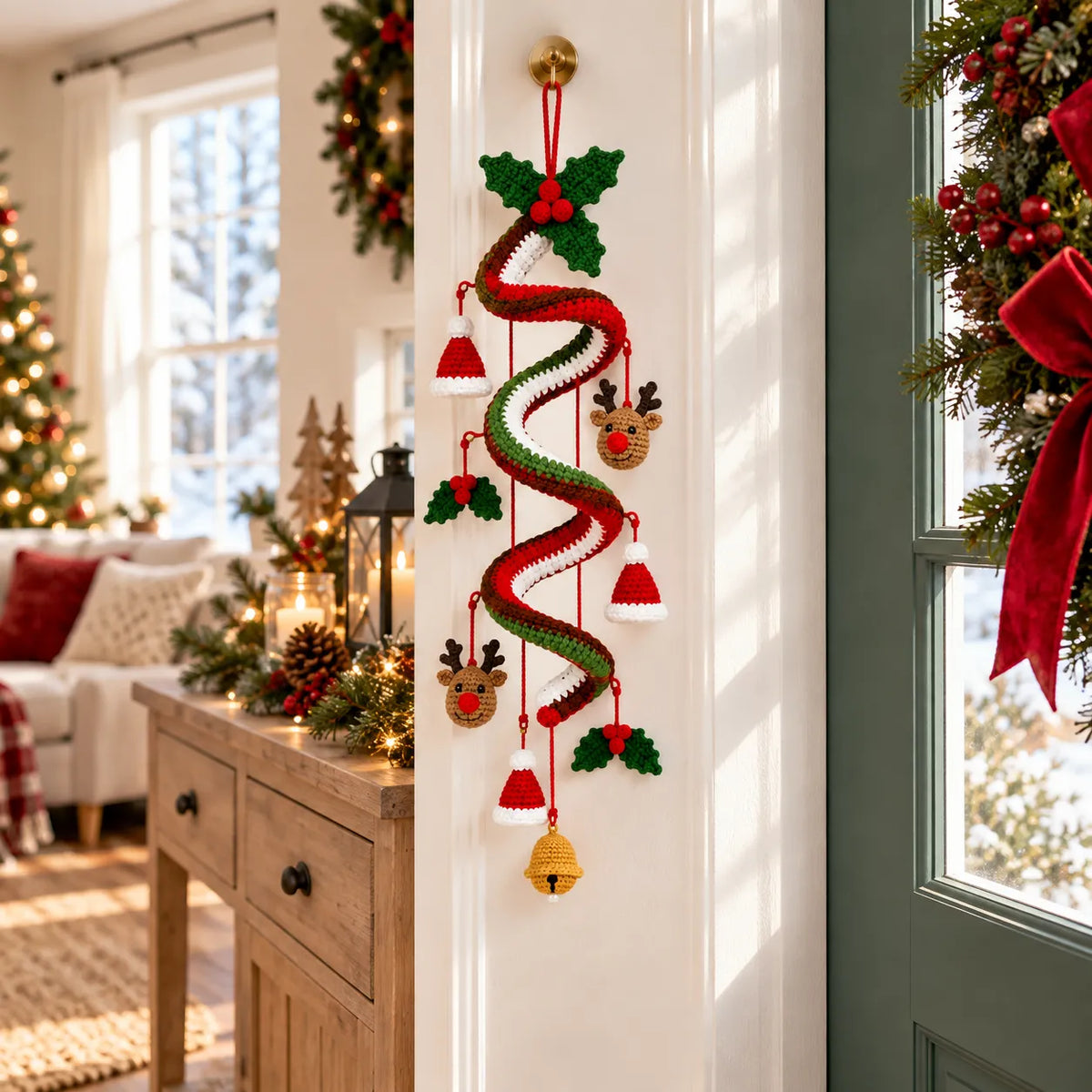 Christmas Spiral Hanging Decor