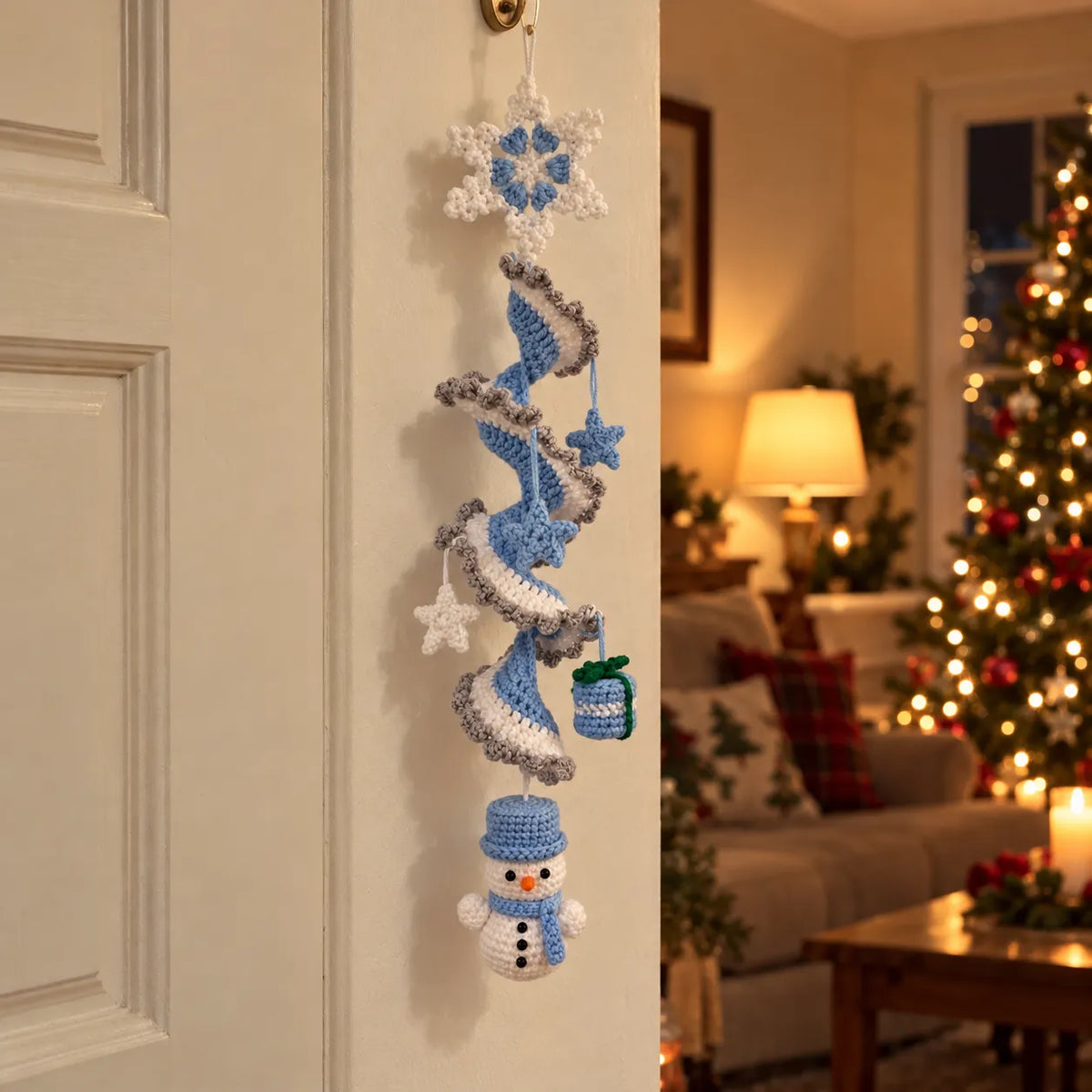 Snowflake Spiral Wind Chime Crochet Pattern