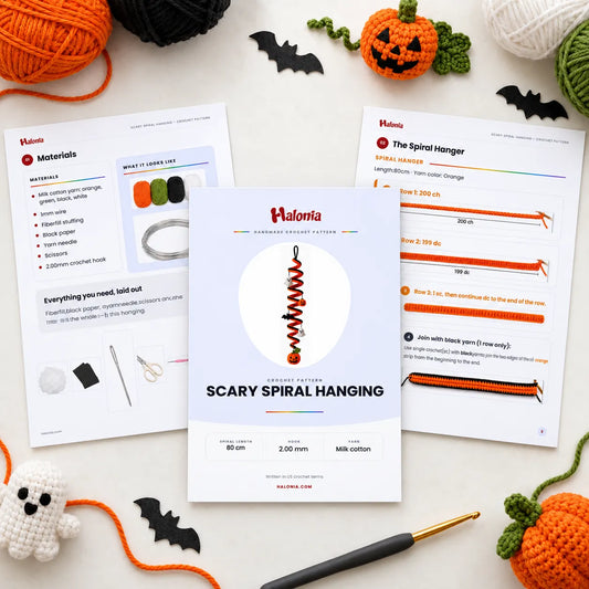Scary Spiral Hanging Crochet Pattern
