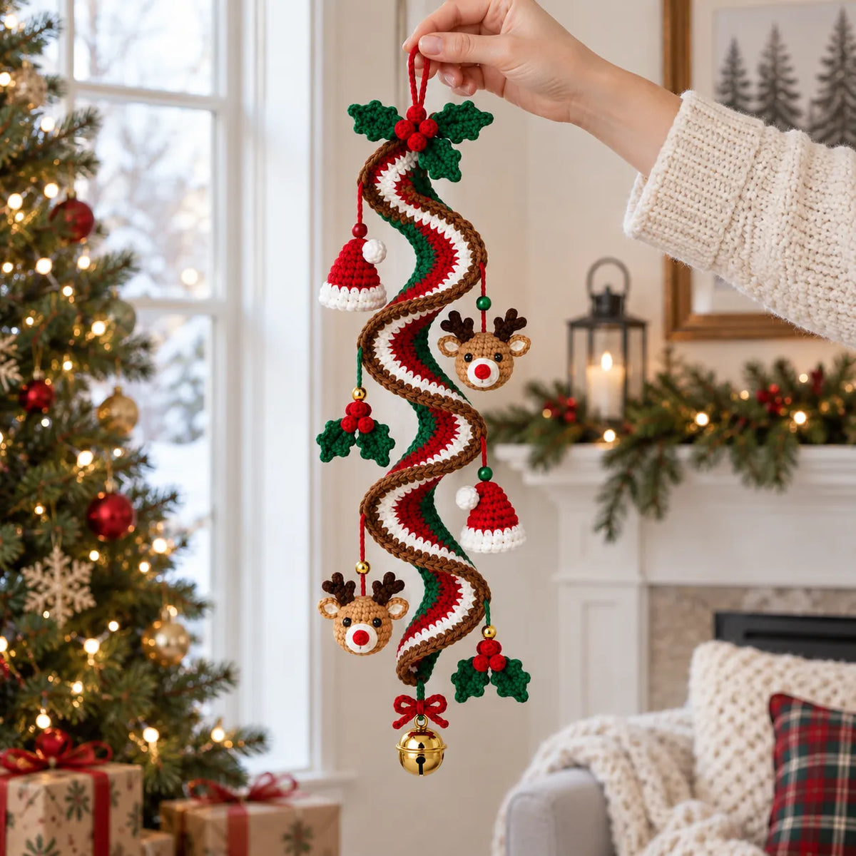 Christmas Spiral Wind Chime