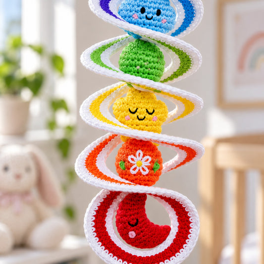 Rainbow Wind Spinner Crochet Pattern