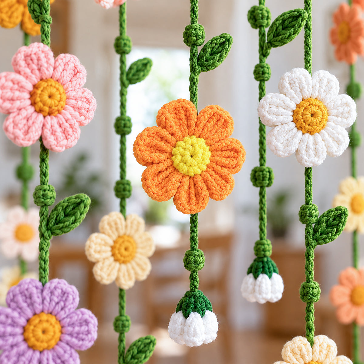 Flower Curtain Crochet Pattern