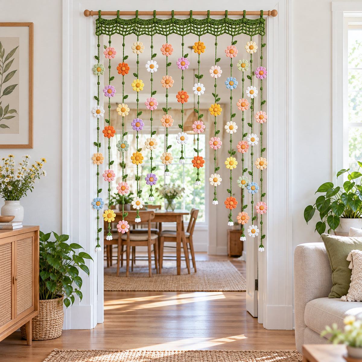 Flower Curtain Crochet Pattern