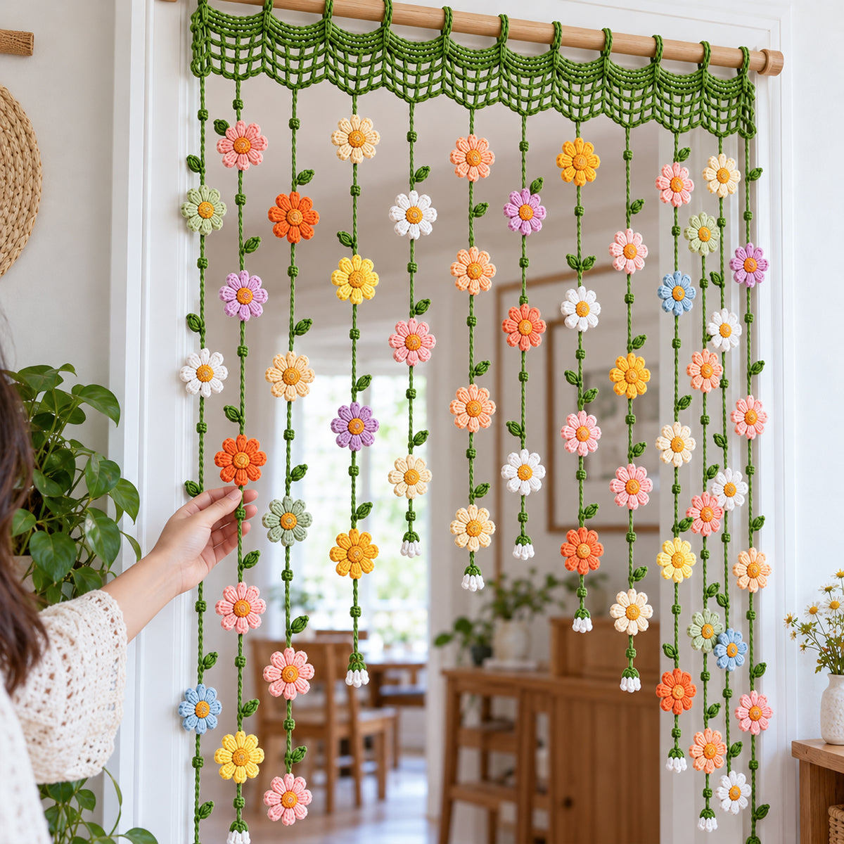 Flower Curtain Crochet Pattern