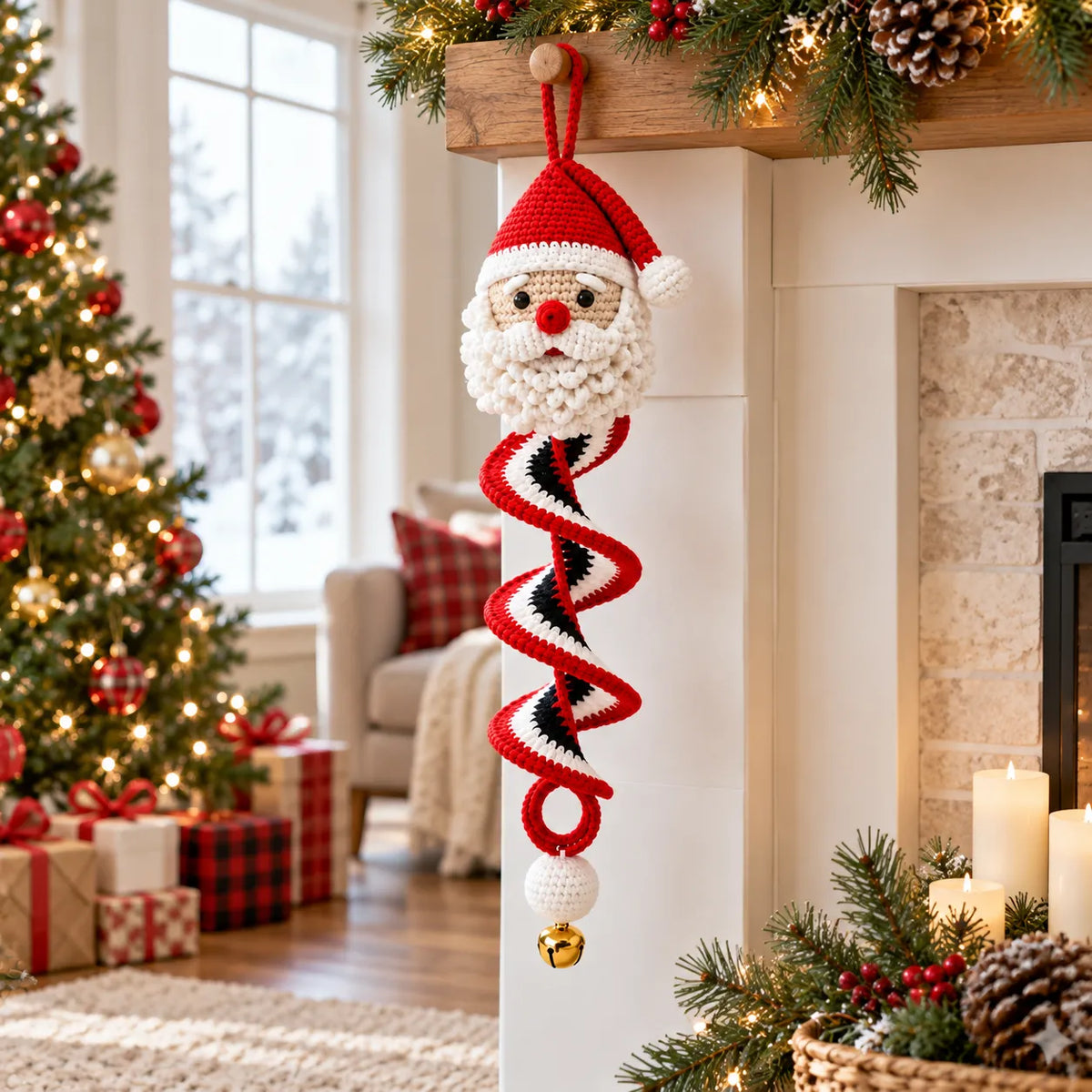Santa Wind Spinner Crochet Pattern
