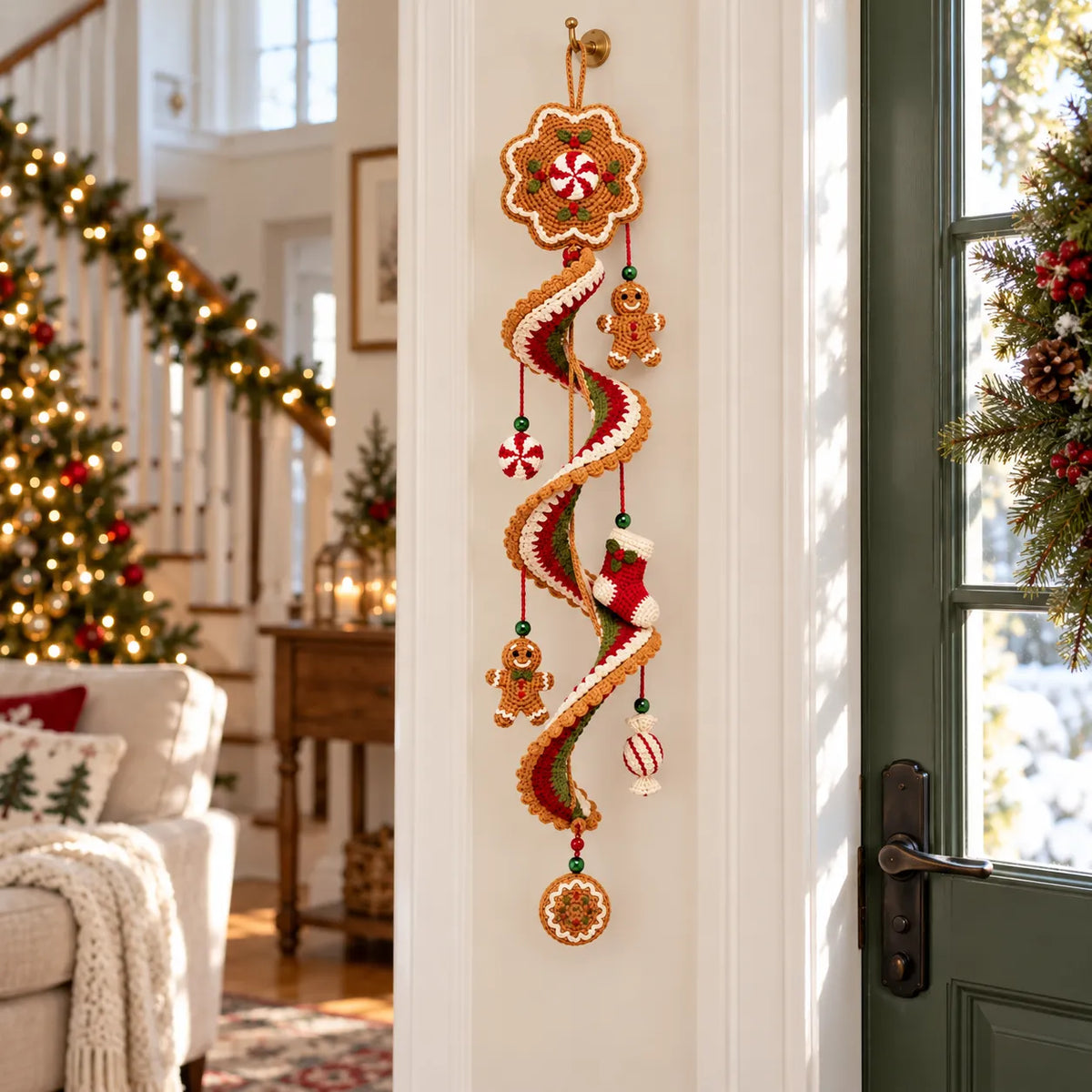 Gingerbread Spiral Christmas Decor