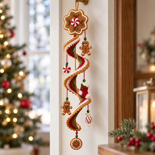 Gingerbread Spiral Christmas Decor