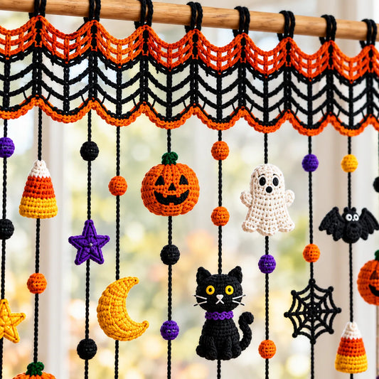 Halloween Curtain Crochet Pattern