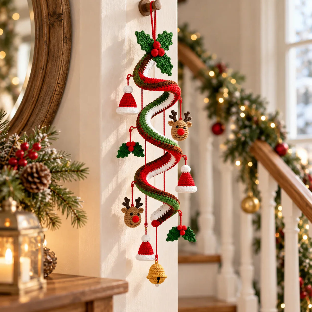 Christmas Spiral Hanging Decor