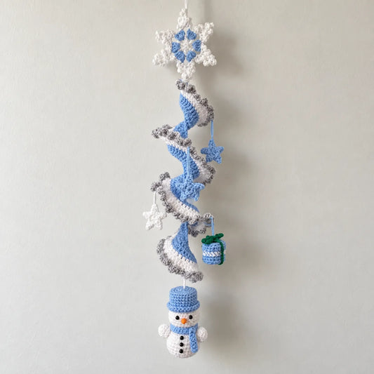 Snowflake Spiral Wind Chime Crochet Pattern