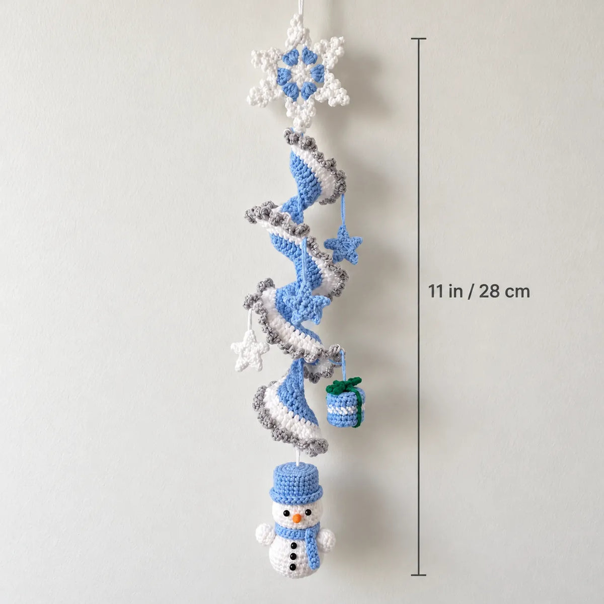 Snowflake Spiral Wind Chime Crochet Pattern