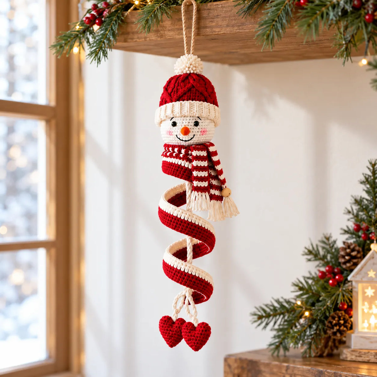 Snowman Wind Spinner Crochet Pattern