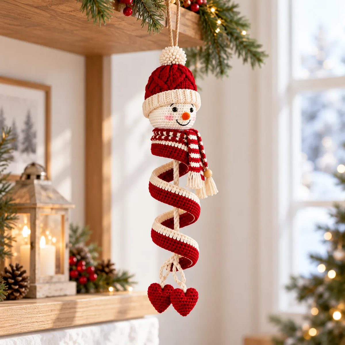 Snowman Wind Spinner Crochet Pattern
