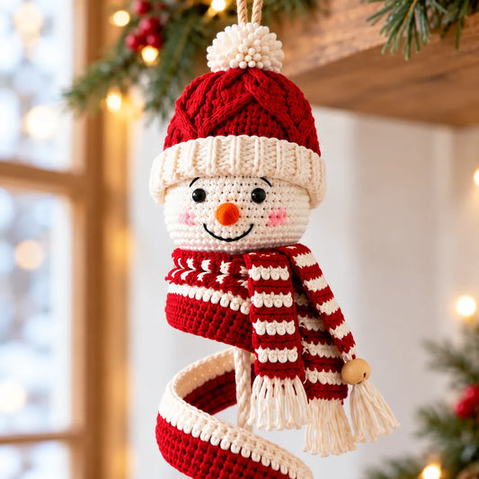Snowman Wind Spinner Crochet Pattern