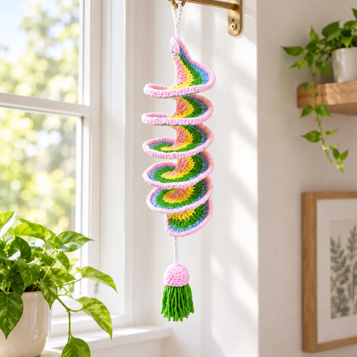 Spiral Wind Chime Crochet Pattern
