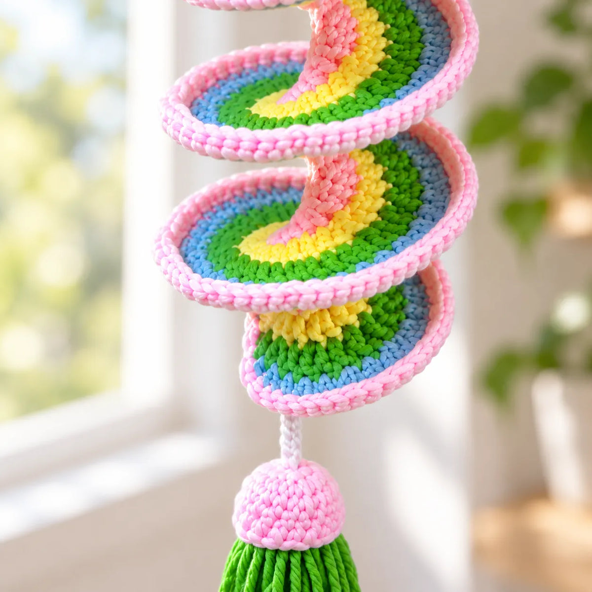 Spiral Wind Chime Crochet Pattern