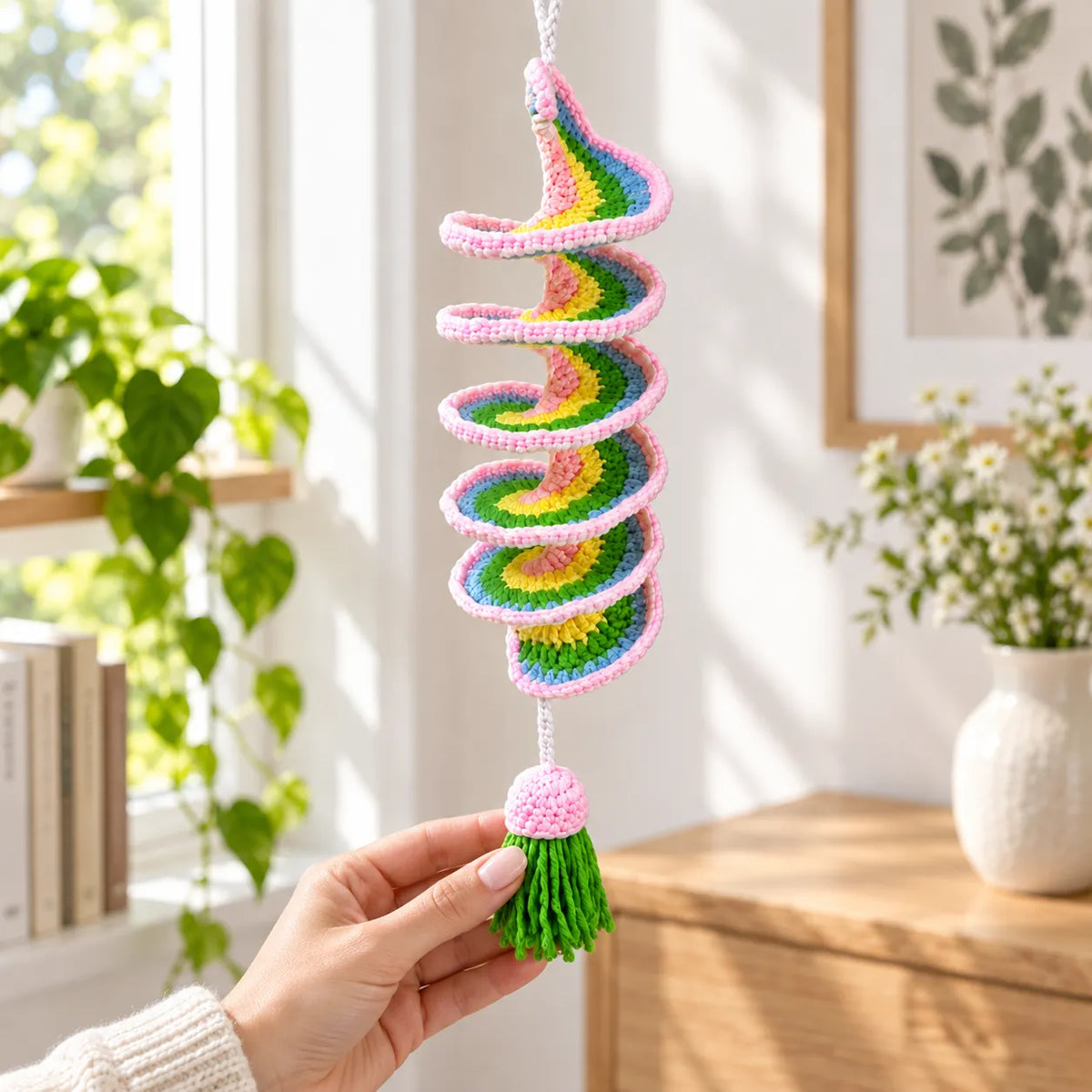 Spiral Wind Chime Crochet Pattern