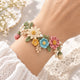 Garden Bloom Crochet Bracelet