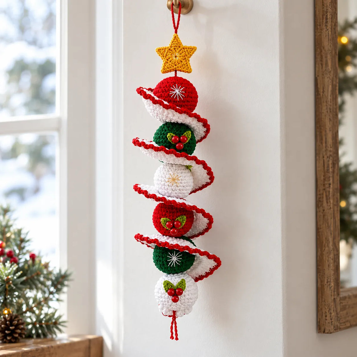 Christmas Spiral Hanging Decor