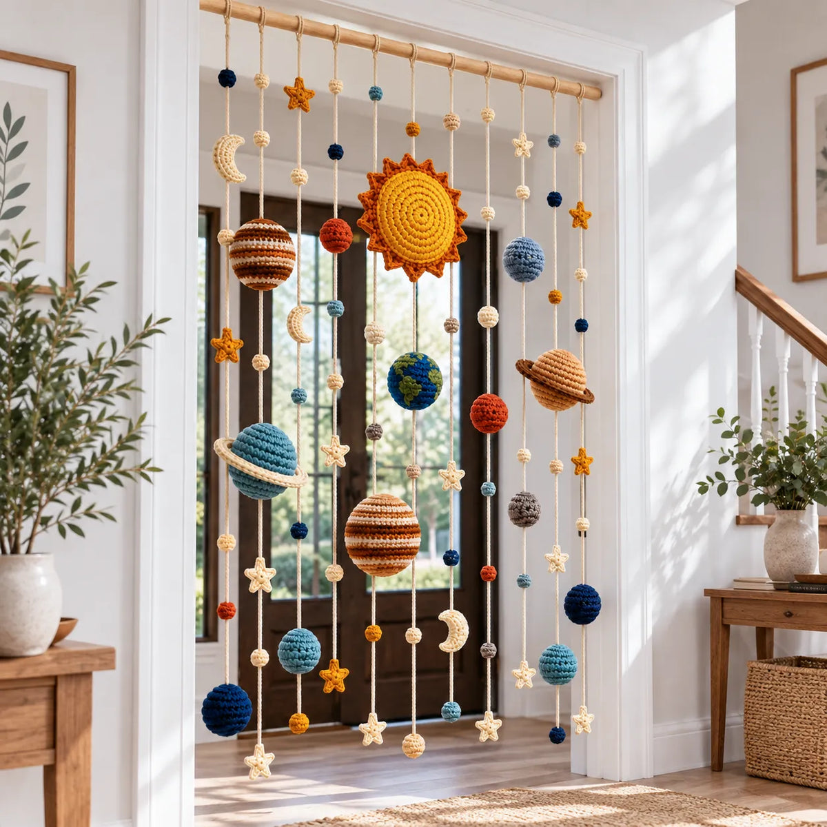 Crochet Solar System Curtain
