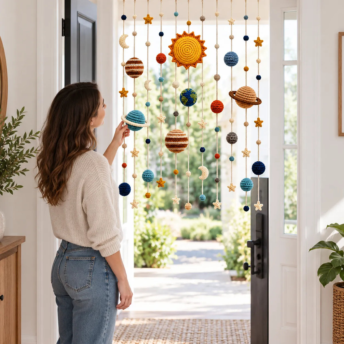 Crochet Solar System Curtain