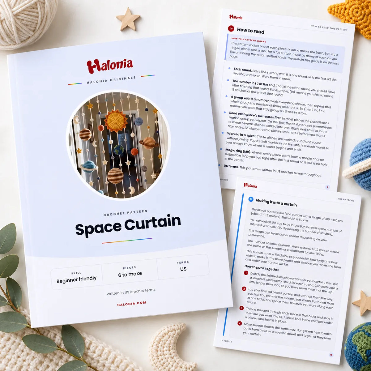 Space Curtain Crochet Pattern