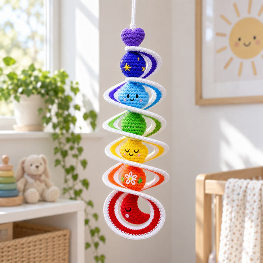 Rainbow Wind Spinner Crochet Pattern