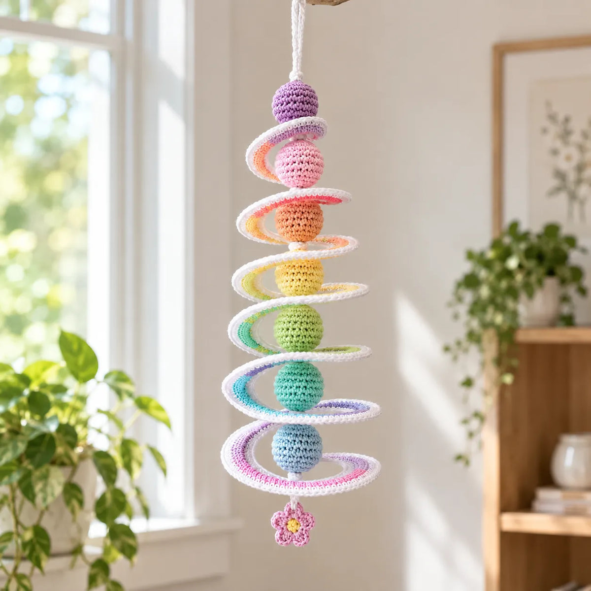 Rainbow Spiral Hanging Decor