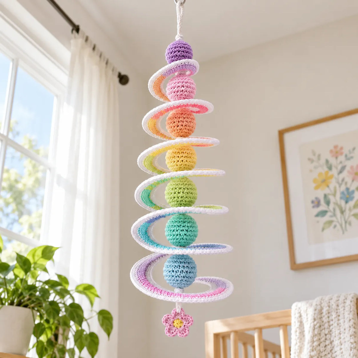 Rainbow Spiral Hanging Decor