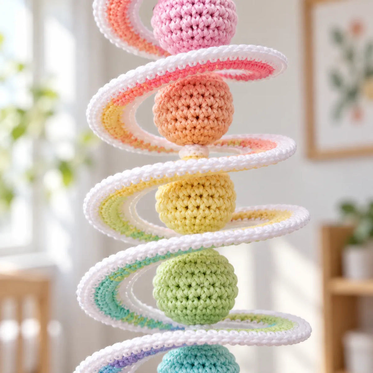 Rainbow Spiral Hanging Decor