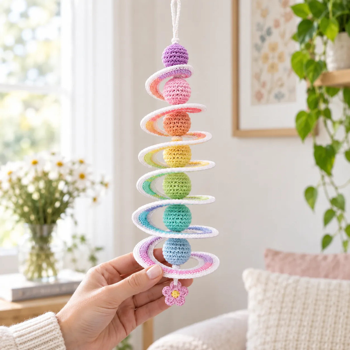 Rainbow Spiral Hanging Decor