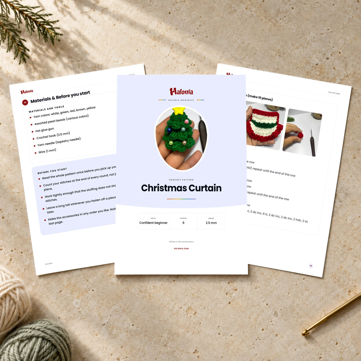 Christmas Curtain Crochet Pattern