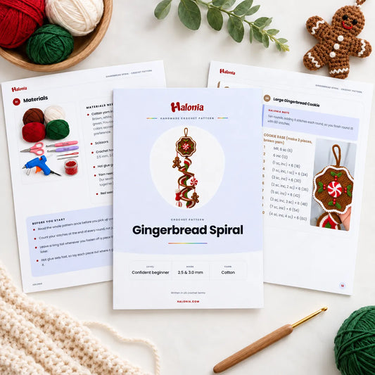 Gingerbread Spiral Crochet Pattern